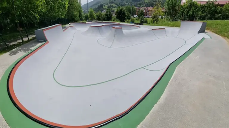 El skatepark ha sido repintado para la ocasión