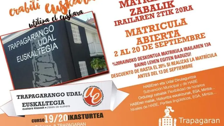 La matrícula se abrirá del 2 al 20 de septiembre